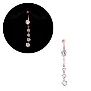 2/$15 ROSE GOLD BELLY BUTTON RING